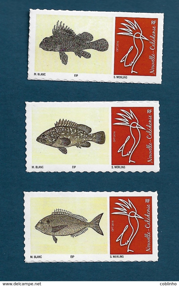 NOUVELLE CALEDONIE (New Caledonia)- Série De 3 Timbres Personnalisés - Blanc - 2019 - Unused Stamps