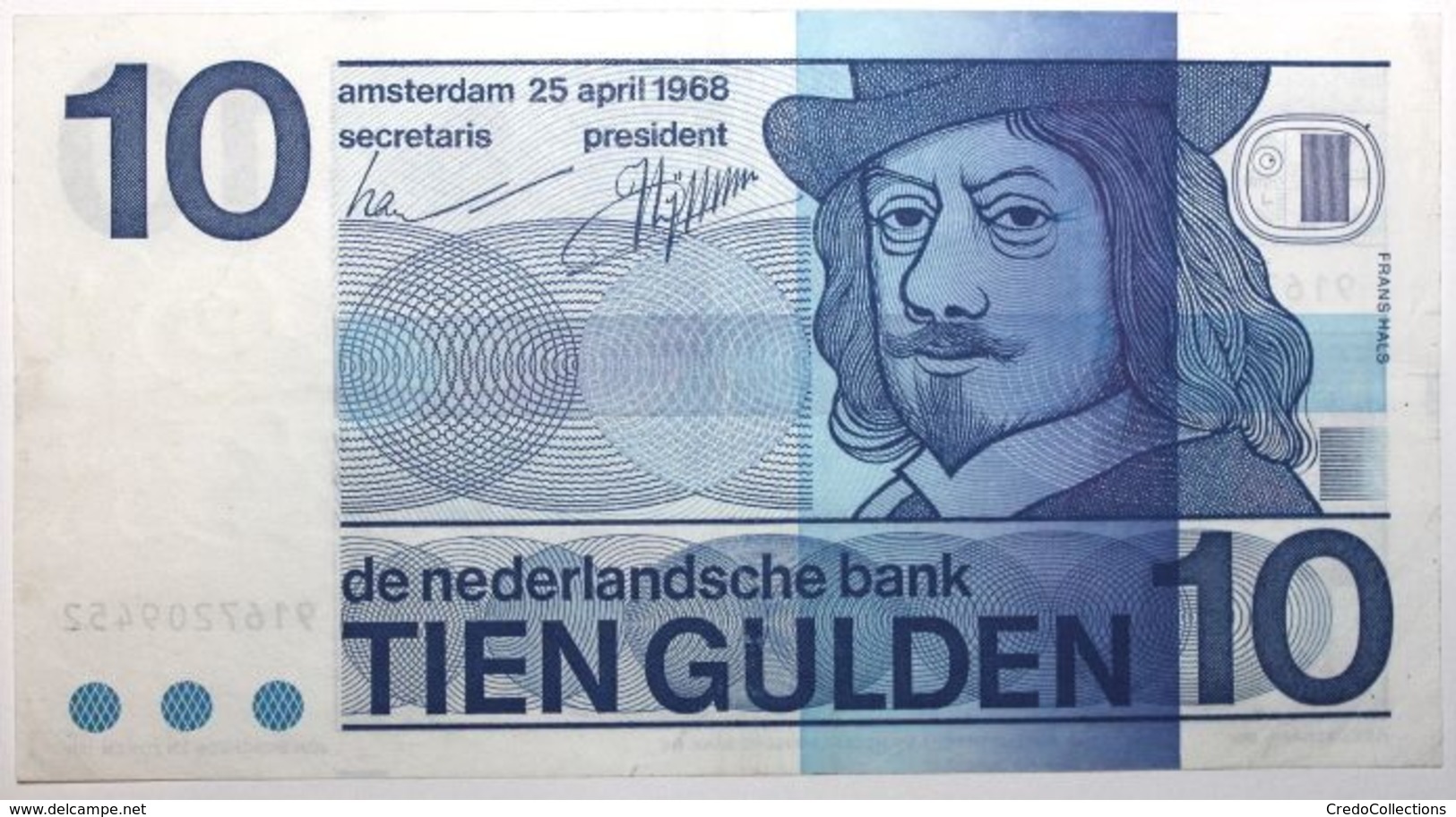 Pays-Bas - 10 Gulden - 1968 - PICK 91b - SUP+ - 10 Florín Holandés (gulden)