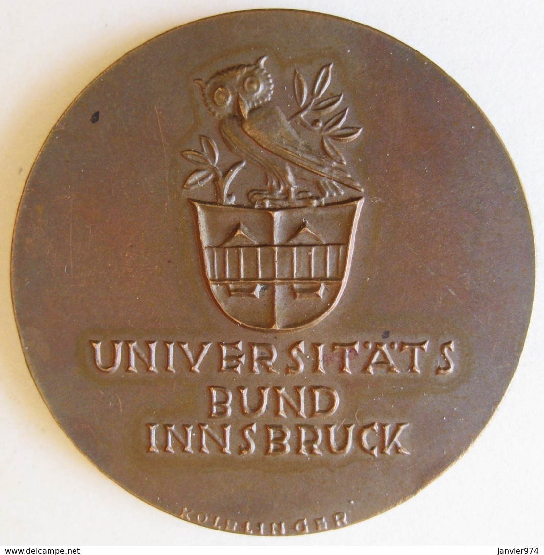 Autriche Medaille Universitats Bund Innsbruck 1950 - Professionali / Di Società