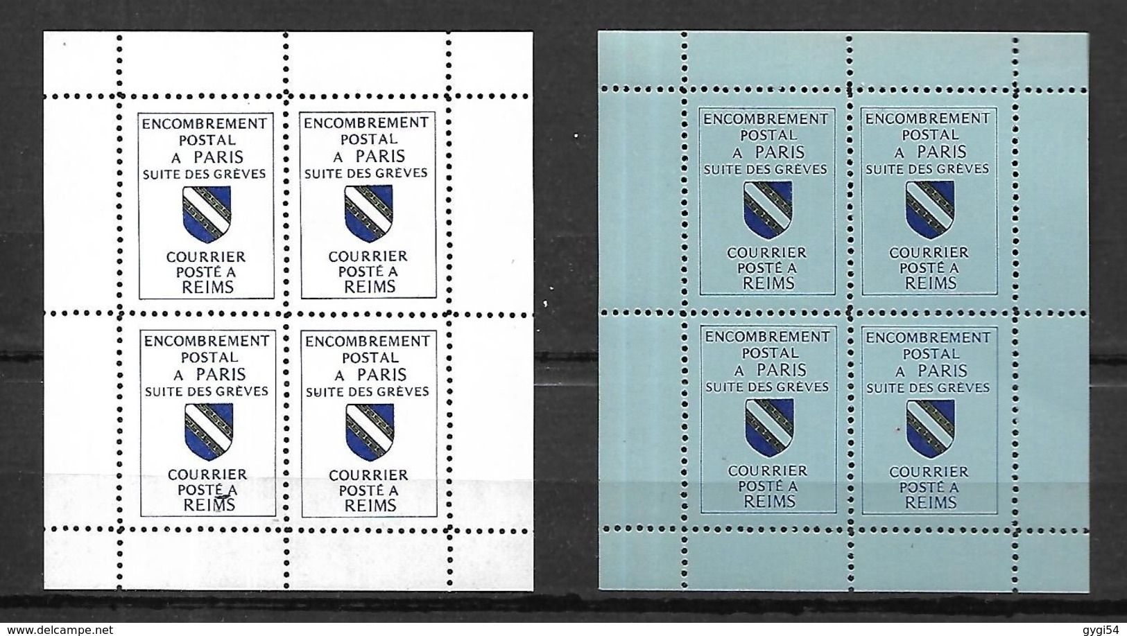 France Timbres De Grève 1988 Encombrement Postal à Paris Suite Des Grèves Courrier Posté à Reims - Other & Unclassified