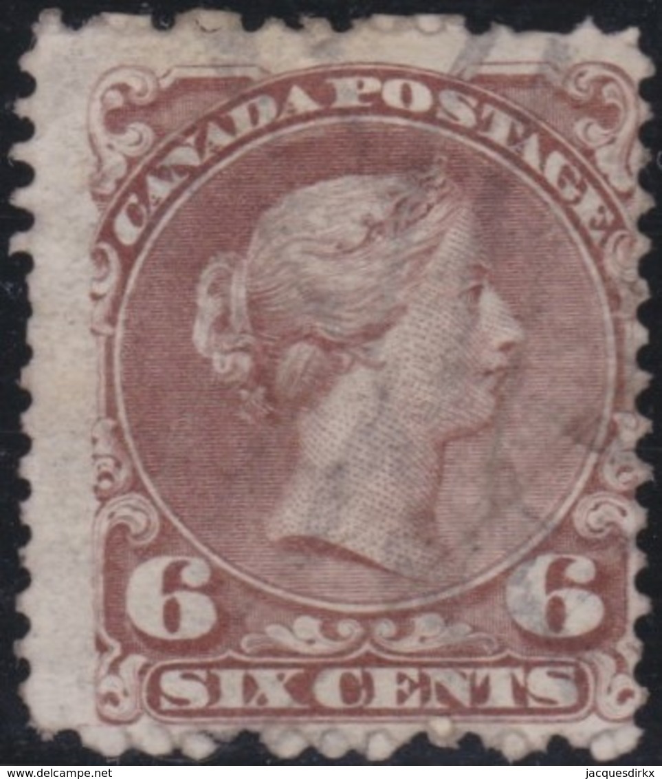 Canada .    SG   .   50   .   Thin Paper .  Perf.  12  (2 Scans)    . O  .  Ancelled .   /   .   Oblitéré - Used Stamps