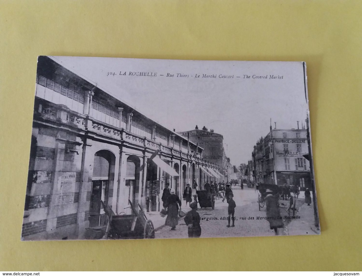 CPA 17-  LA ROCHELLE -54- RUE THIERS - LE MARCHE COUVERT  (PRIX EN BAISSE) - La Rochelle