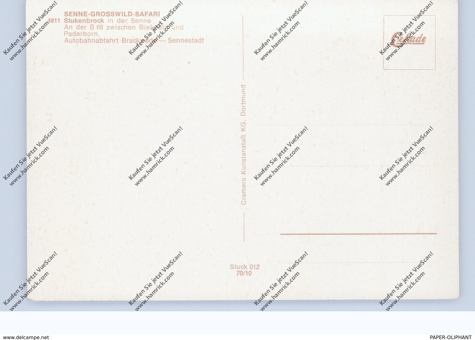 4815 SCHOSS-HOLTE - STUKENBROCK, Safari-Land - Guetersloh