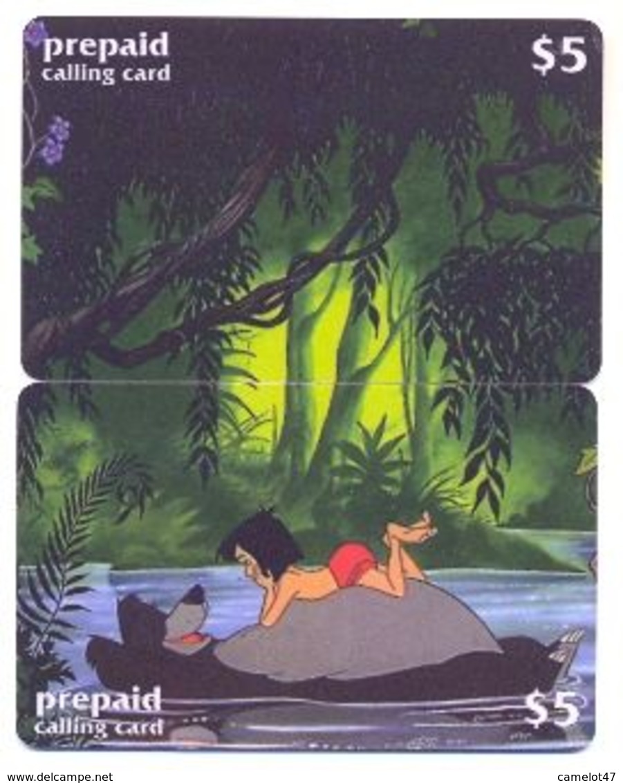 Disney $5, LDPH,  2 Prepaid Calling Cards, PROBABLY FAKE, # Fd-20 - Rompecabezas