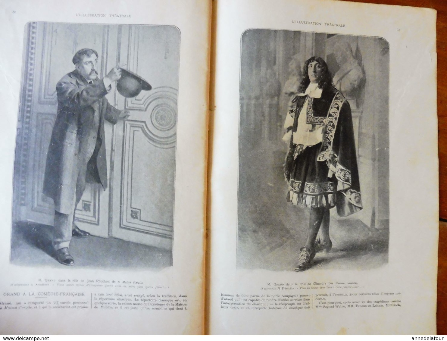 LA MAISON D'ARGILE, Par Émile Fabre    (origine : L'ILLUSTRATION  THÉÂTRALE 1907 ) Absence De Couverture - Franse Schrijvers