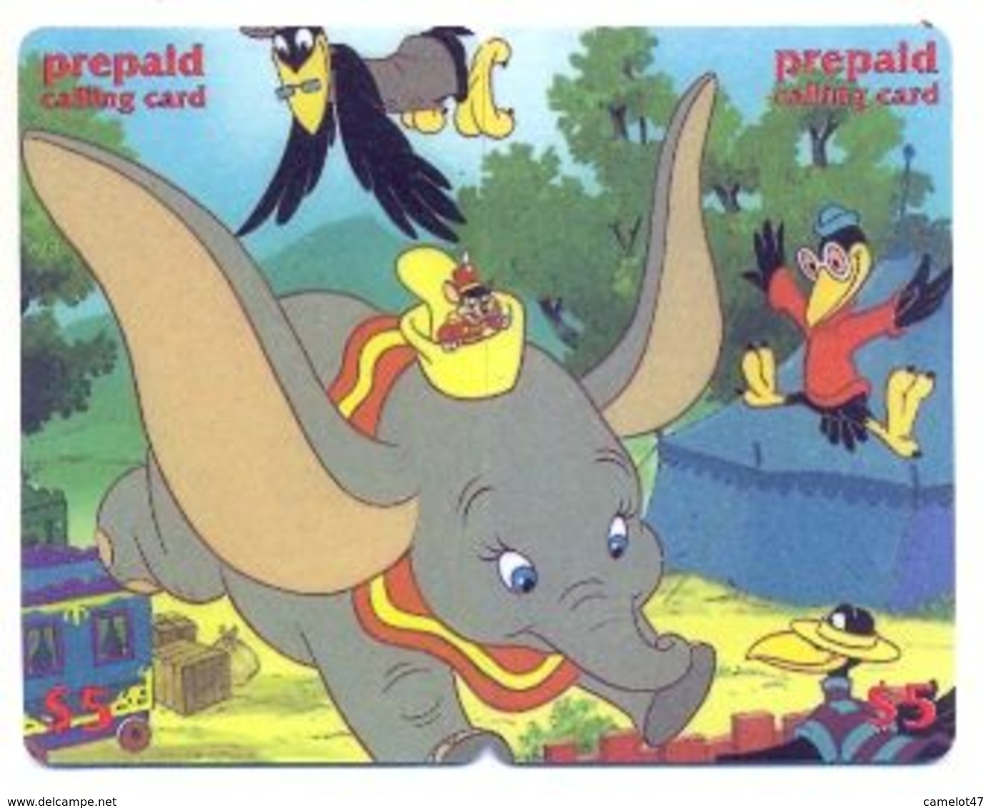 Disney $5, LDPC, 2 Prepaid Calling Cards, PROBABLY FAKE, # Fd-23 - Puzzles