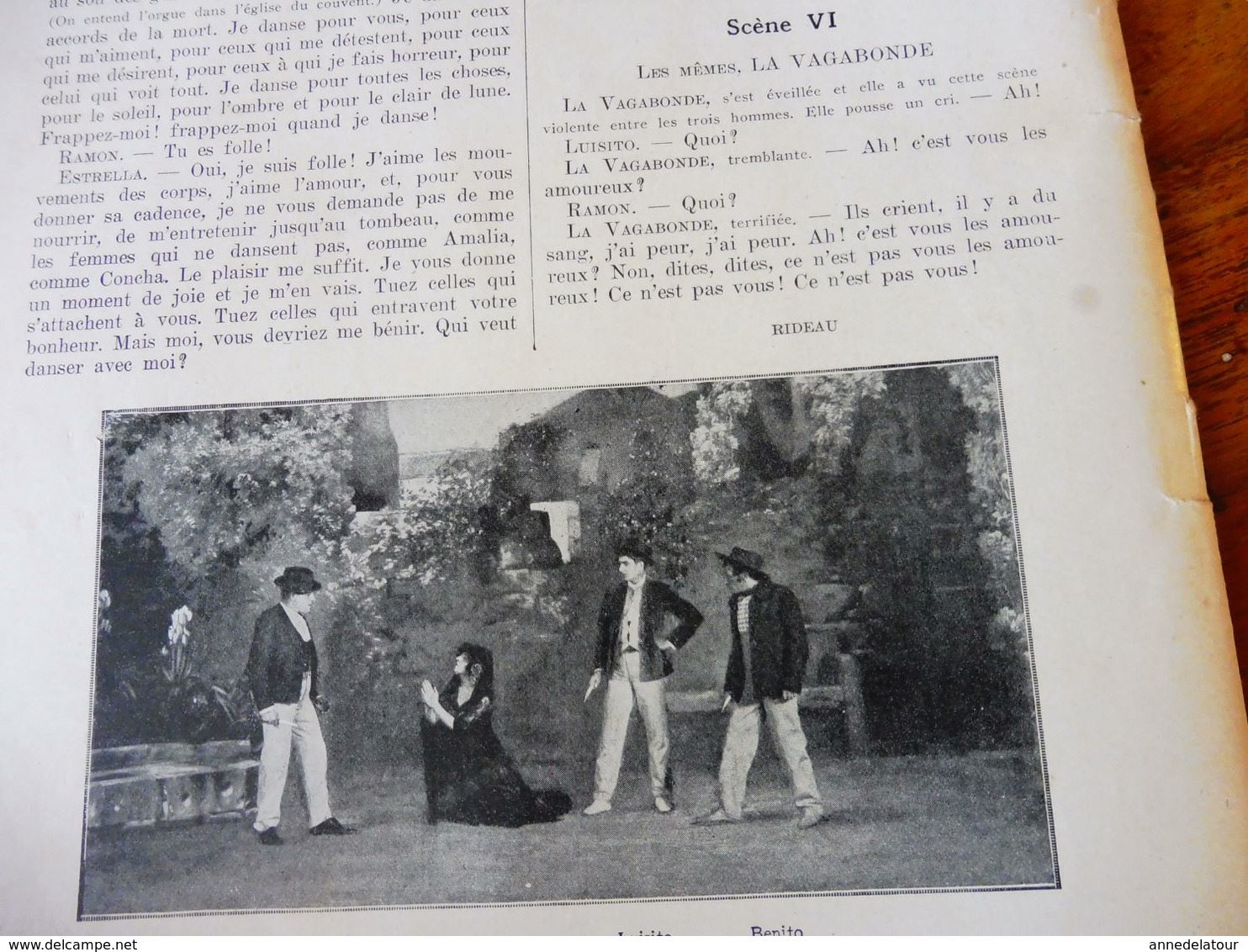 LA MAISON DE DANSES, par Nozière et Ch. Muller , dont photos  (origine : L'ILLUSTRATION  THÉÂTRALE 1910)