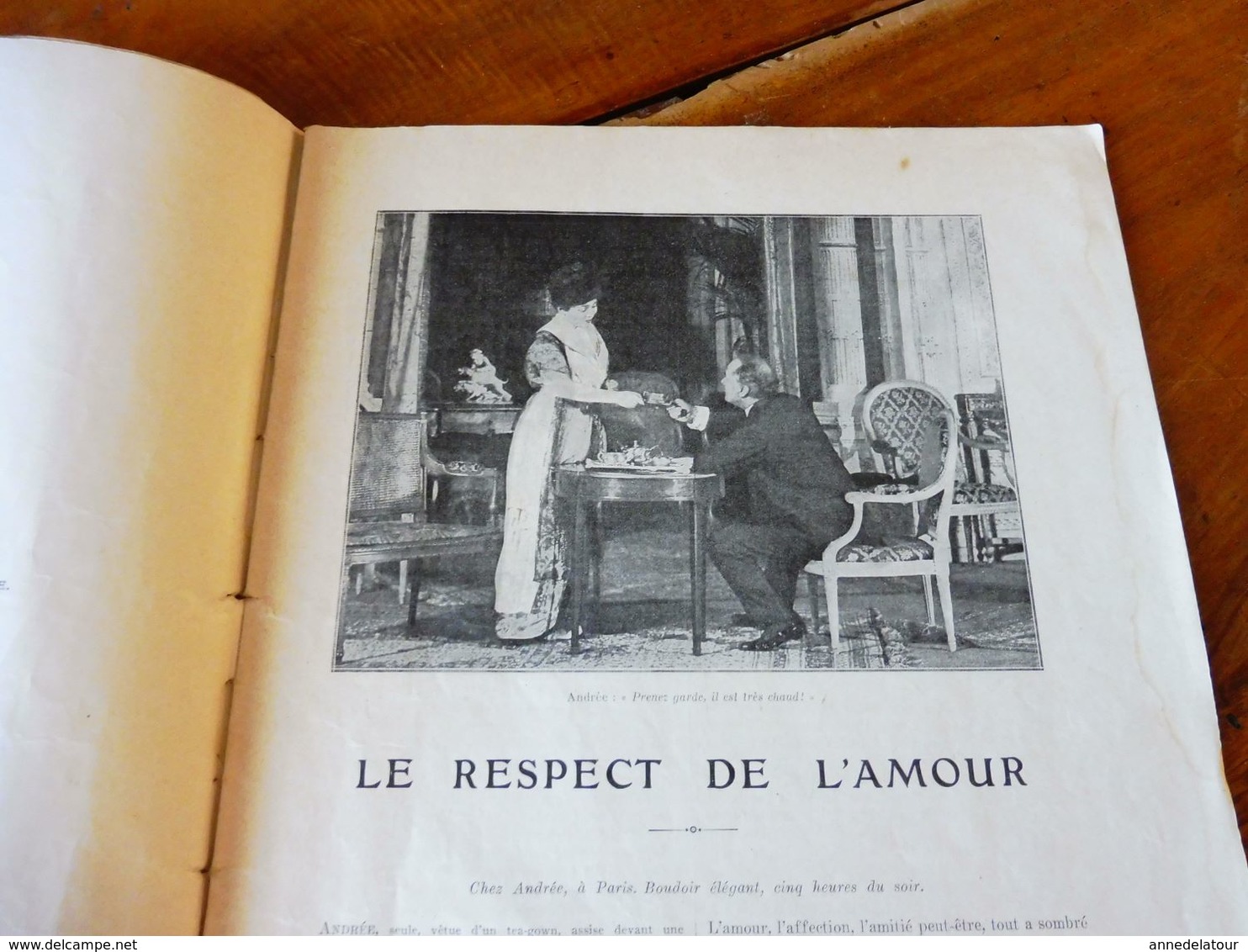 LE RESPECT DE L'AMOUR;L'INCIDENT DU 7 AVRIL ,de Tristan Bernard;UN JOUR DE FÊTE (orig :L'ILLUSTRATION THÉÂTRALE 1911) - Französische Autoren