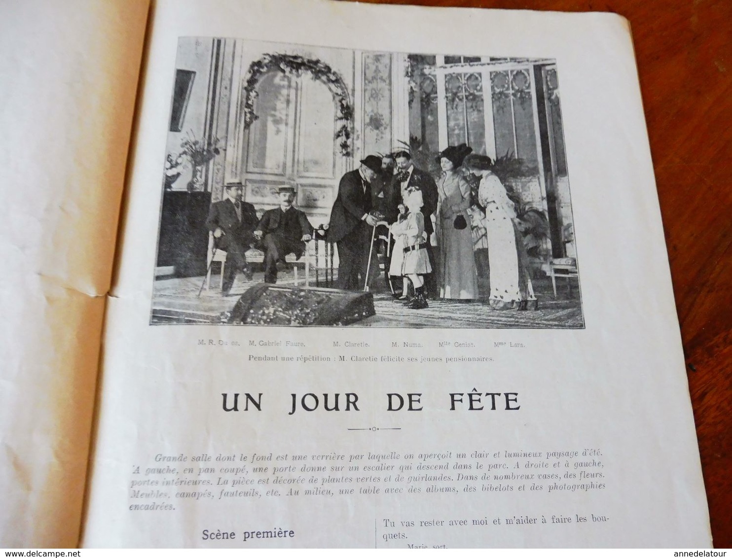 LE RESPECT DE L'AMOUR;L'INCIDENT DU 7 AVRIL ,de Tristan Bernard;UN JOUR DE FÊTE (orig :L'ILLUSTRATION THÉÂTRALE 1911)