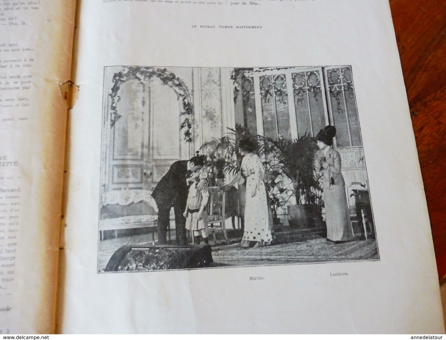 LE RESPECT DE L'AMOUR;L'INCIDENT DU 7 AVRIL ,de Tristan Bernard;UN JOUR DE FÊTE (orig :L'ILLUSTRATION THÉÂTRALE 1911)