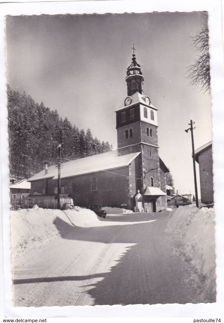 CPSM.  15 X 10,5  -  MONTRIOND  -  L'Eglise En Hiver - Other & Unclassified