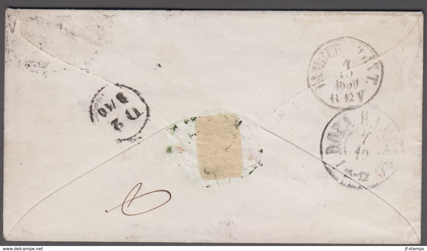 1857. Dotted Spandrels. 22 Skilling Franking To Frankfurt Am Main From KIØBENHAVN 6/1... (Michel 6, 4, 3) - JF362524 - Storia Postale