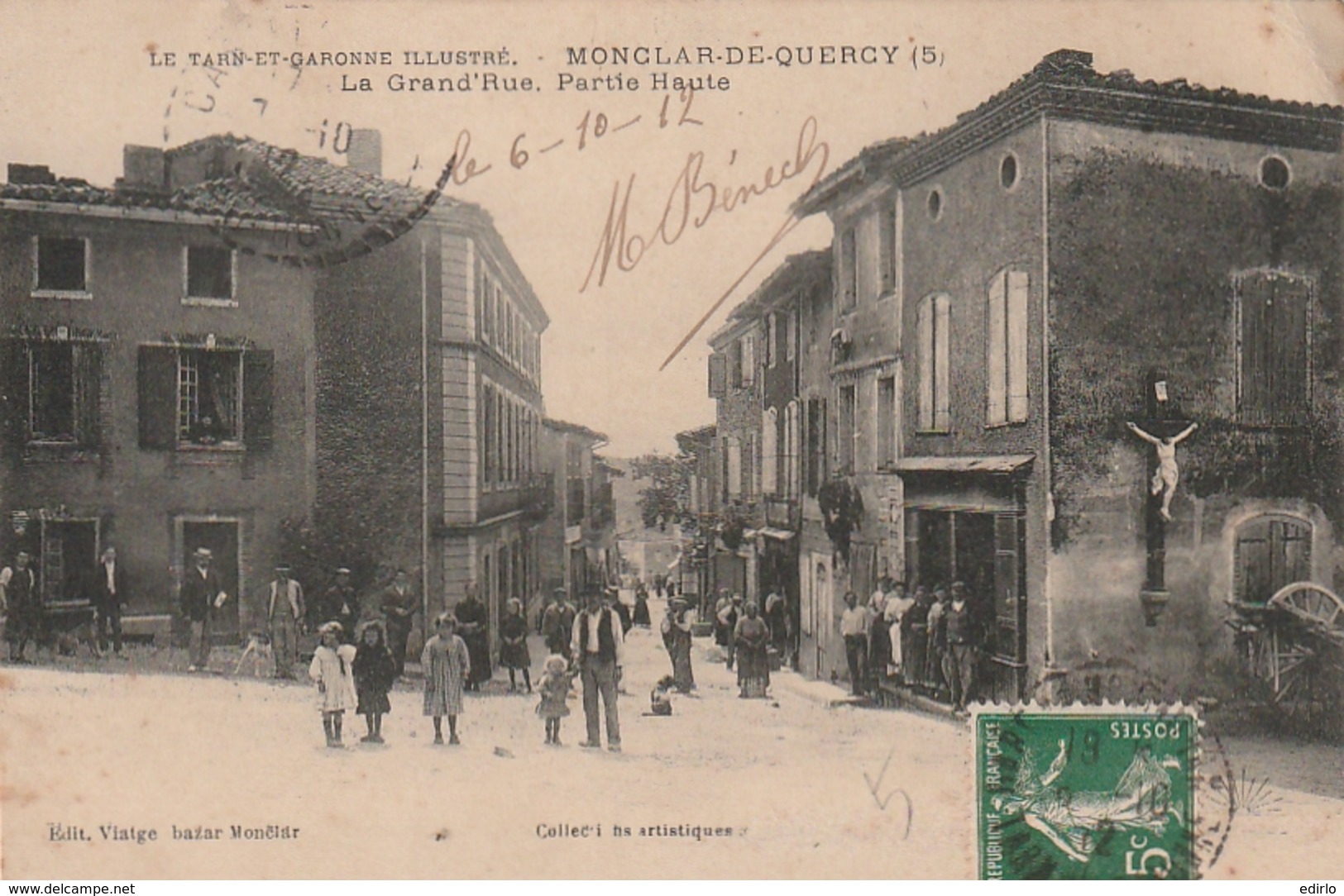 *** 82  ***  MONCLAIR DE QUERCY La Grand' Rue Partie Haute - TTB - Montclar De Quercy