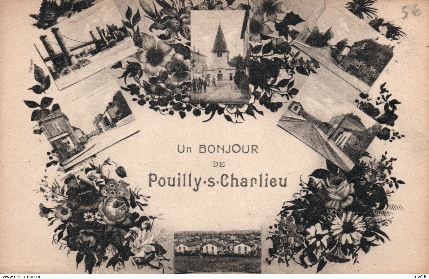 Souvenir - Un Bonjour De Pouilly Sous Charlieu - Multivues - Carte Non Circulée - Souvenir De...