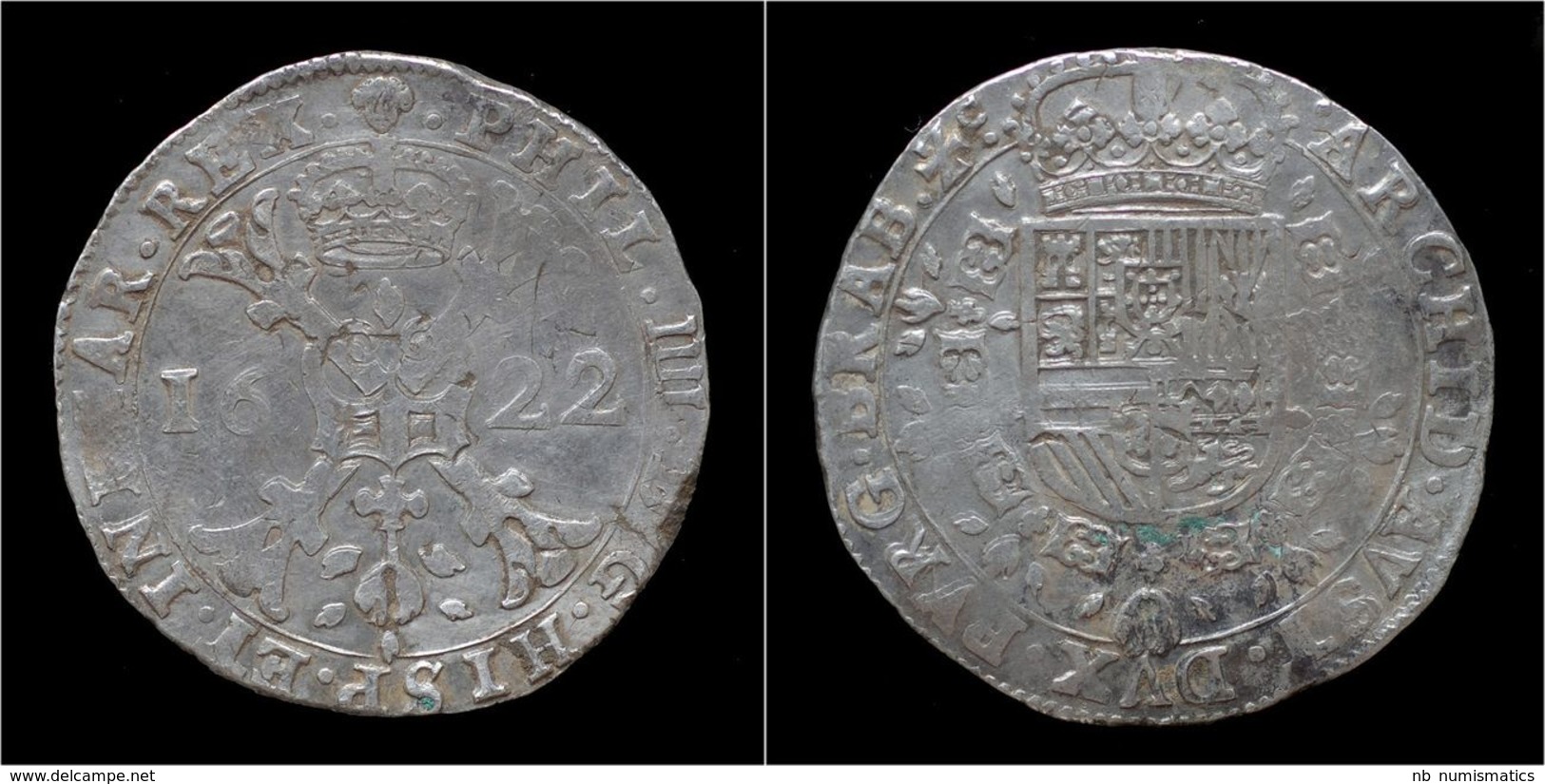 Southern Netherlands Brabant Philip IV Patagon 1622 - Andere & Zonder Classificatie