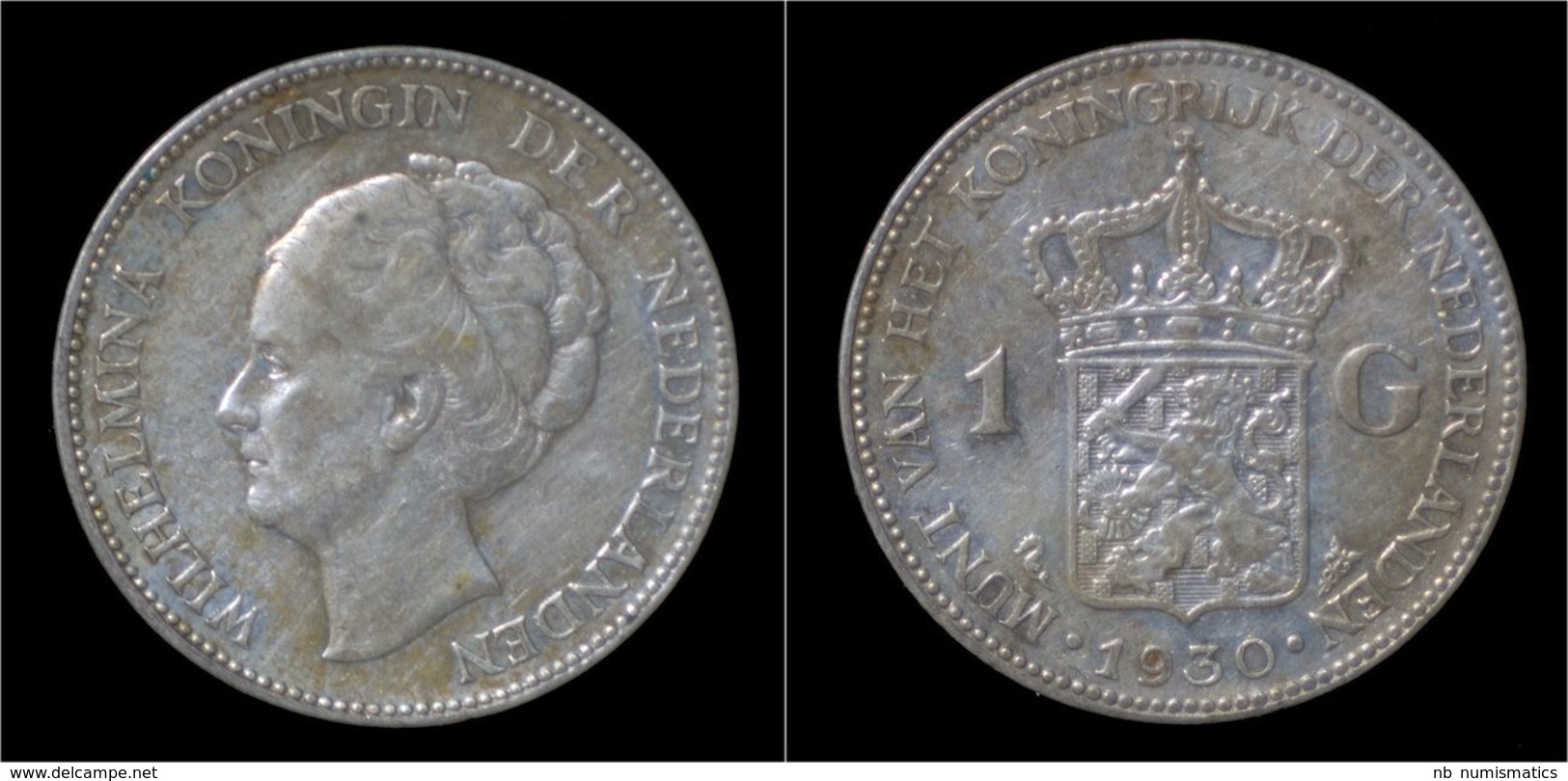 Netherlands Wilhelmina I 1 Gulden 1930 - 1 Gulden