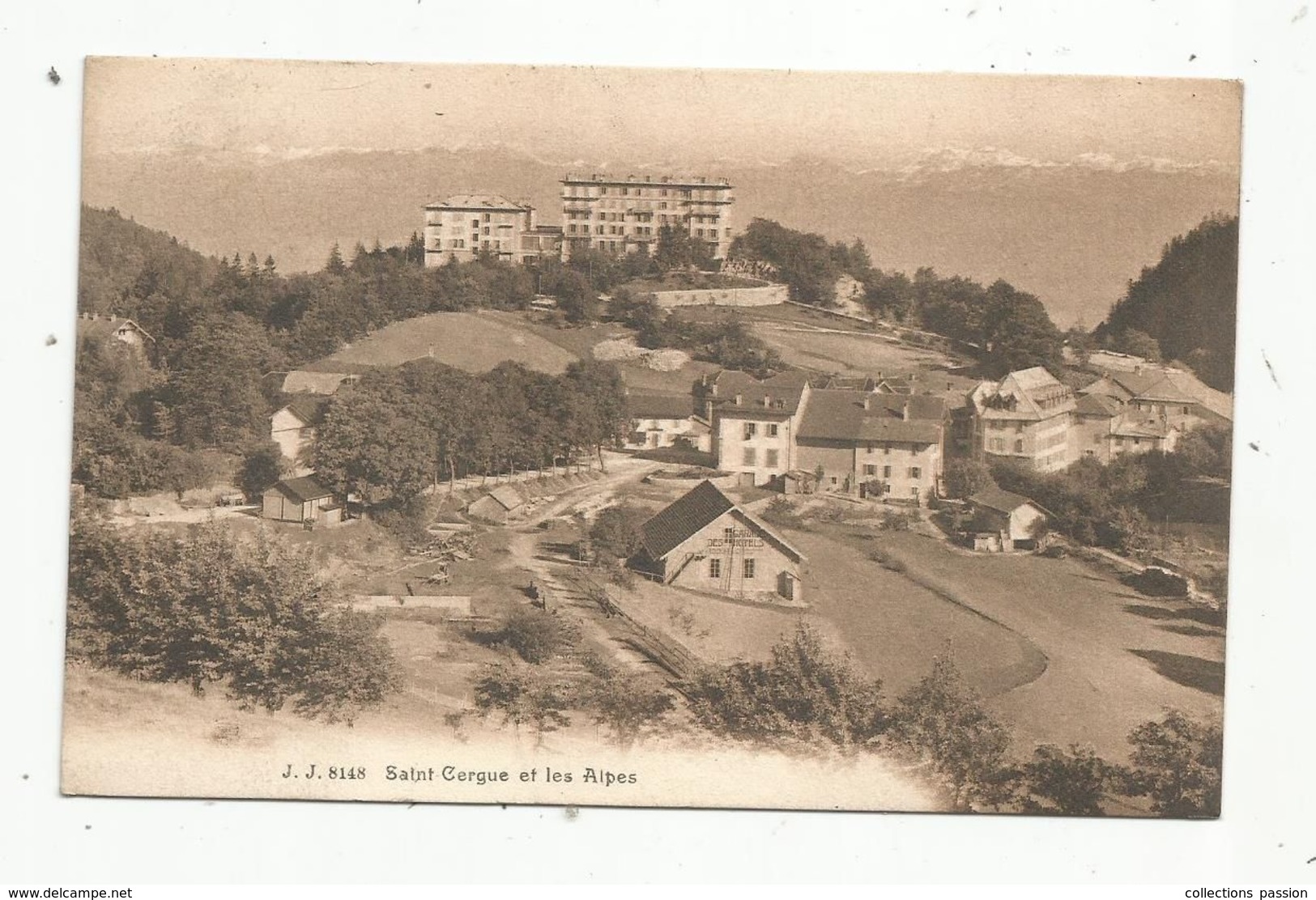 Cp , SUISSE , VD , SAINT CERGUE Et Les Alpes , Voyagée - Saint-Cergue