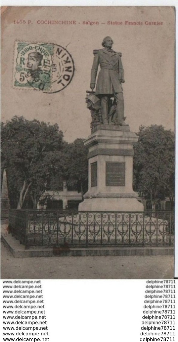 VIETNAM-Cochinchine-Saigon-Statue Francis Garnier - Vietnam