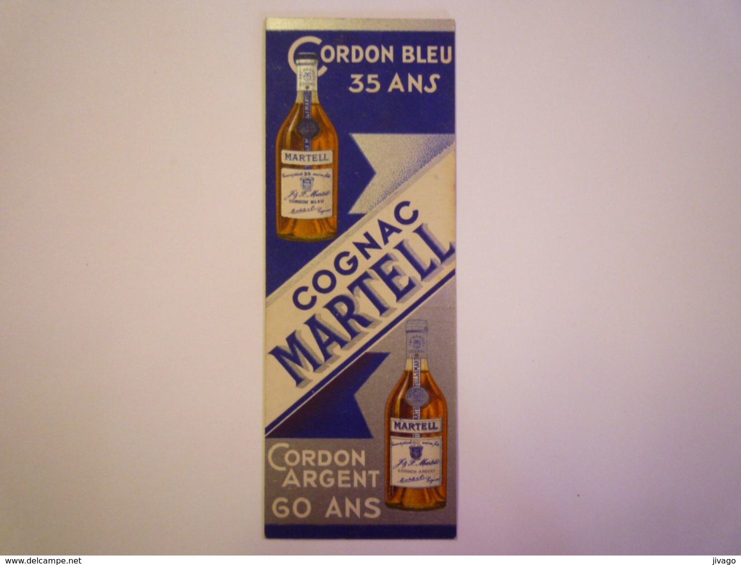 2020 - 6069  COGNAC MARTELL  :  SUPERBE MARQUE-PAGE  PUB   XXX - Marque-Pages