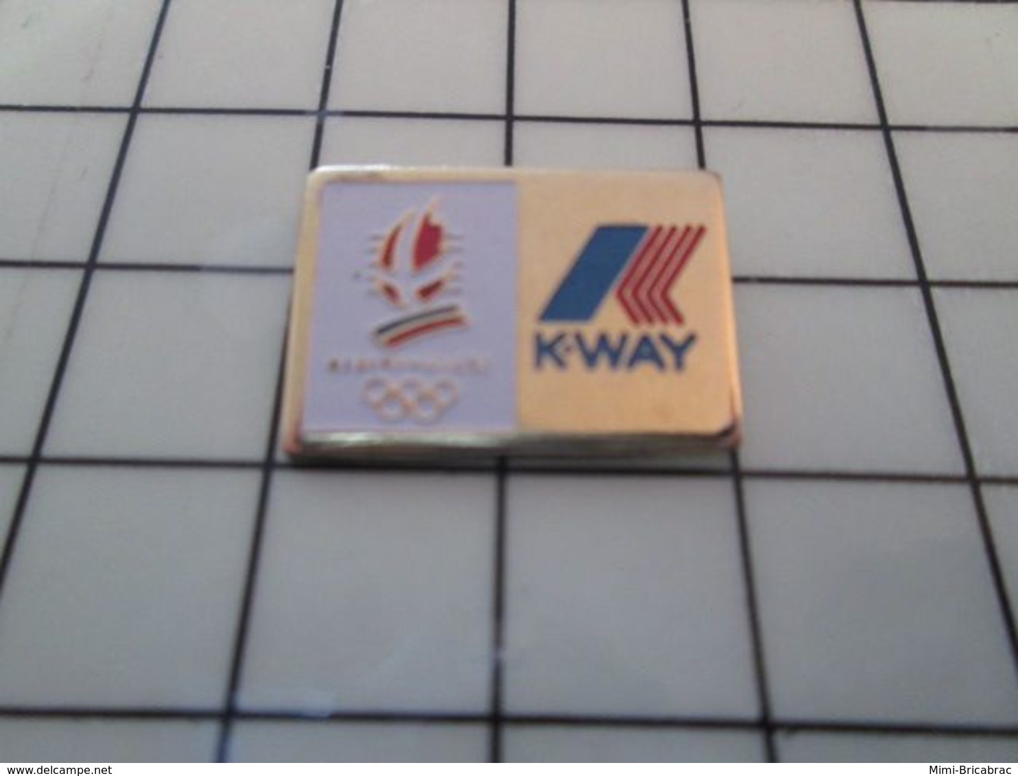 115d Pin's Pins / Rare Et De Belle Qualité !!! THEME JEUX OLYMPIQUES / ALBERTVILLE 1992 SAVOIE K-WAY - Marques