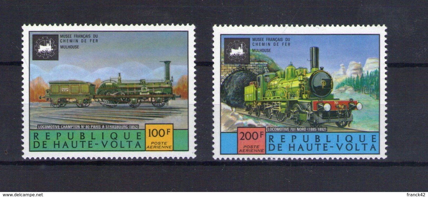 Haute Volta. Poste Aérienne. Locomotives Anciennes - Obervolta (1958-1984)