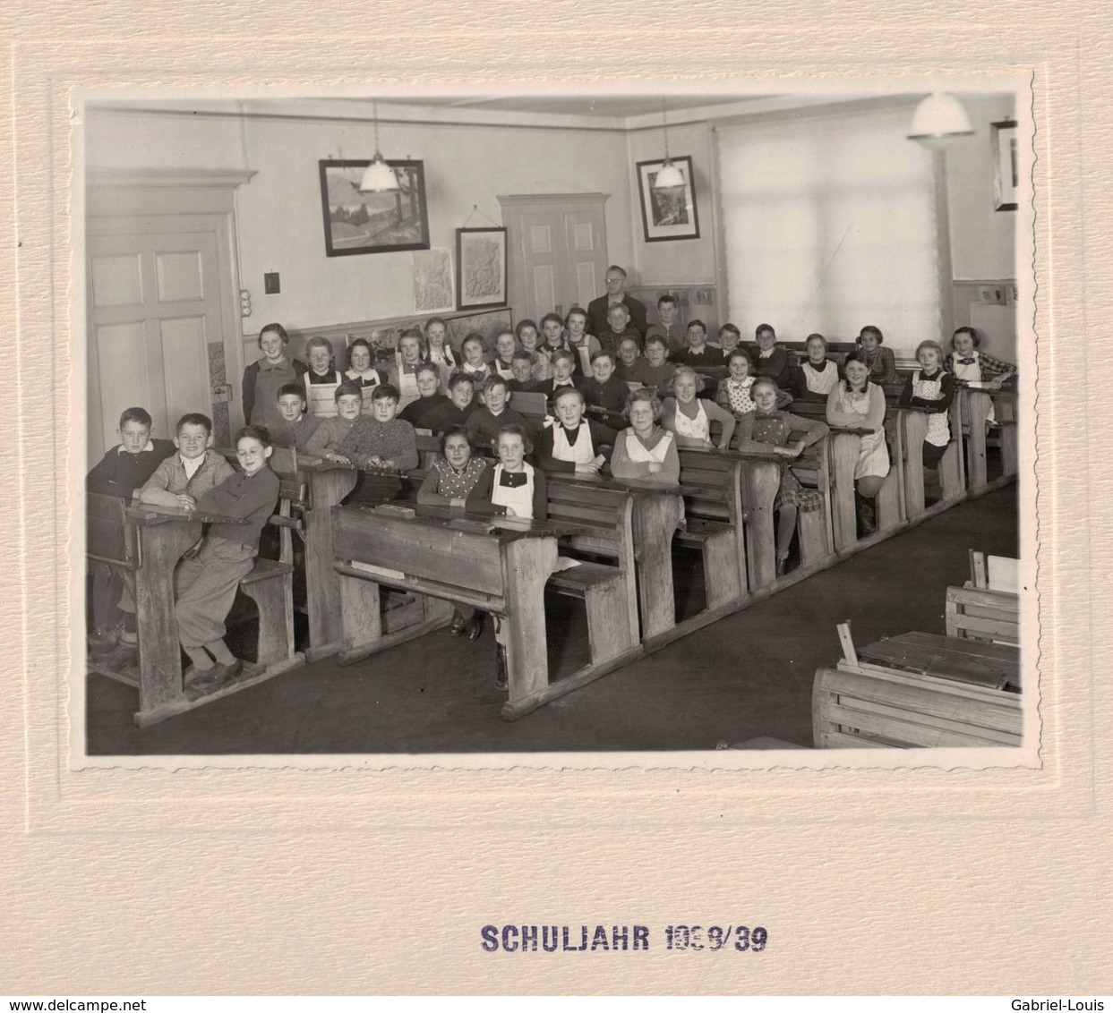 Klassenfotos Schweiz  - Schuljahr 1938/ 1939 Huber Photographe Luzern Klasse - Sonstige & Ohne Zuordnung