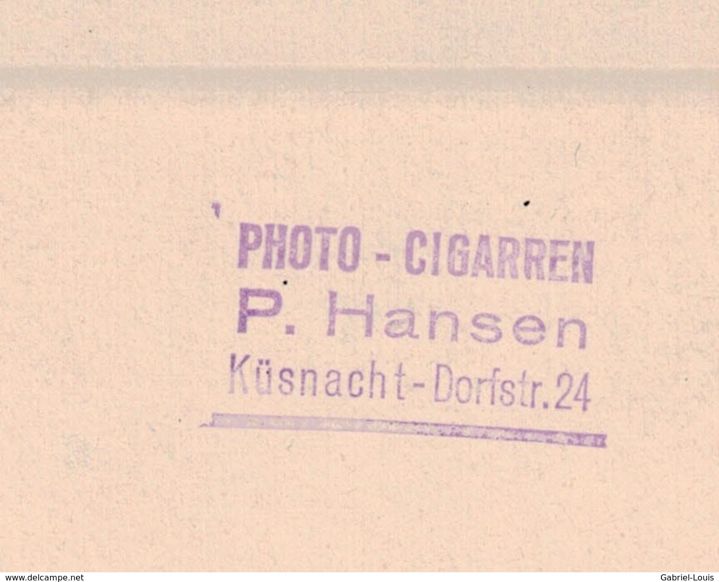 Klassenfotos Schweiz  - Photo Cigarren P. Hansen Küsnacht - Zürich  Klasse - Autres & Non Classés