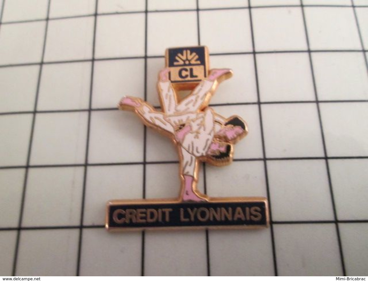 115d Pin's Pins / Rare Et De Belle Qualité !!! THEME SPORTS / JUDO CREDIT LYONNAIS Par DECAT - Judo