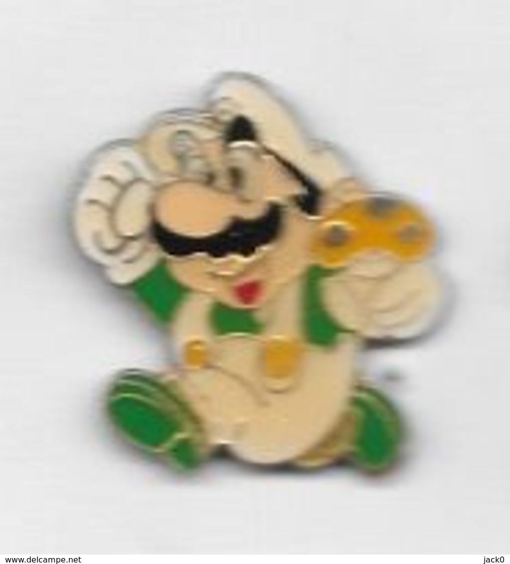 Pin's  Jeu, BD, Personnage  SUPER  MARIO  Salopette Blanche - BD