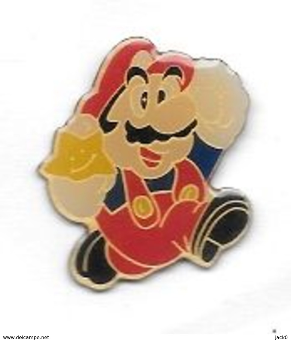 Pin's  Jeu, BD, Personnage  SUPER  MARIO  Salopette Rouge - BD