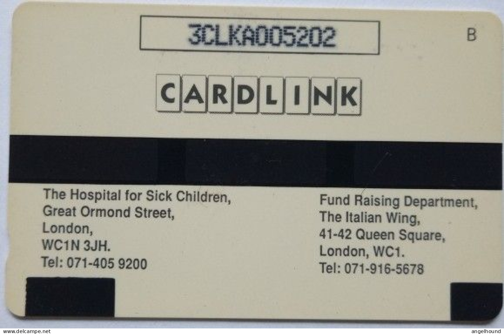UK Cardlink  £2  3CLKA  - Gosh - Eurostar, Cardlink & Railcall