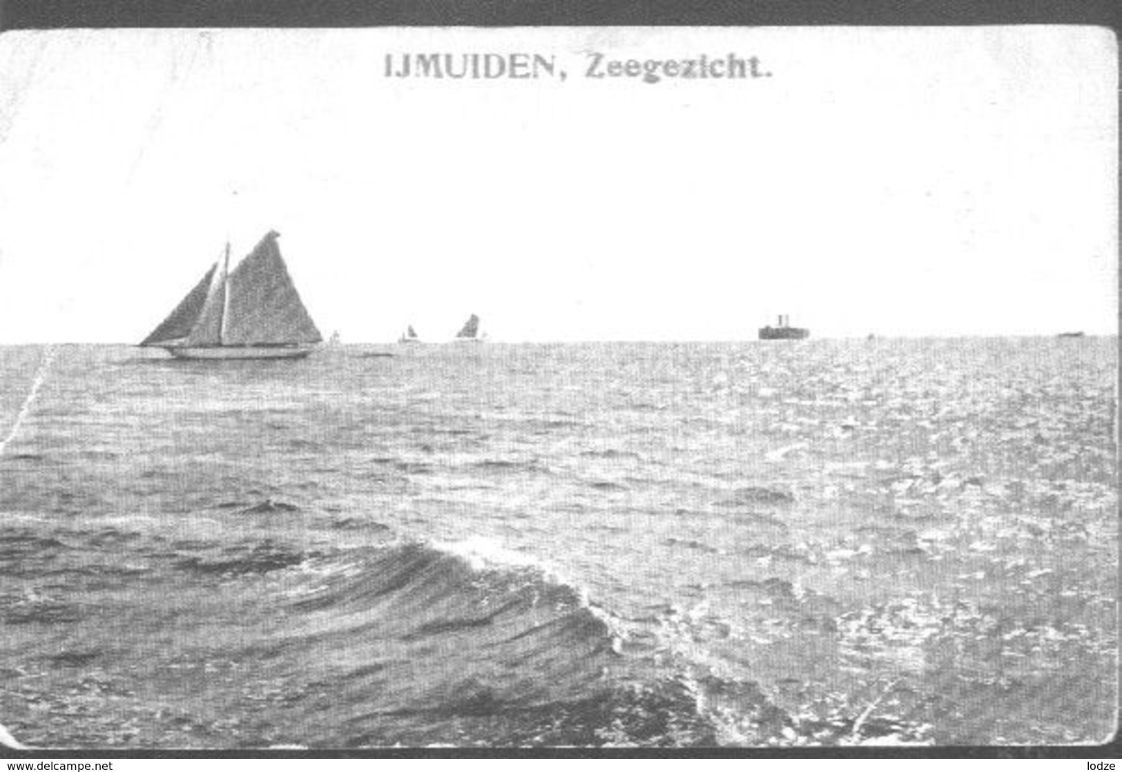 Nederland Holland Pays Bas IJmuiden Zeegezicht 1917 - IJmuiden