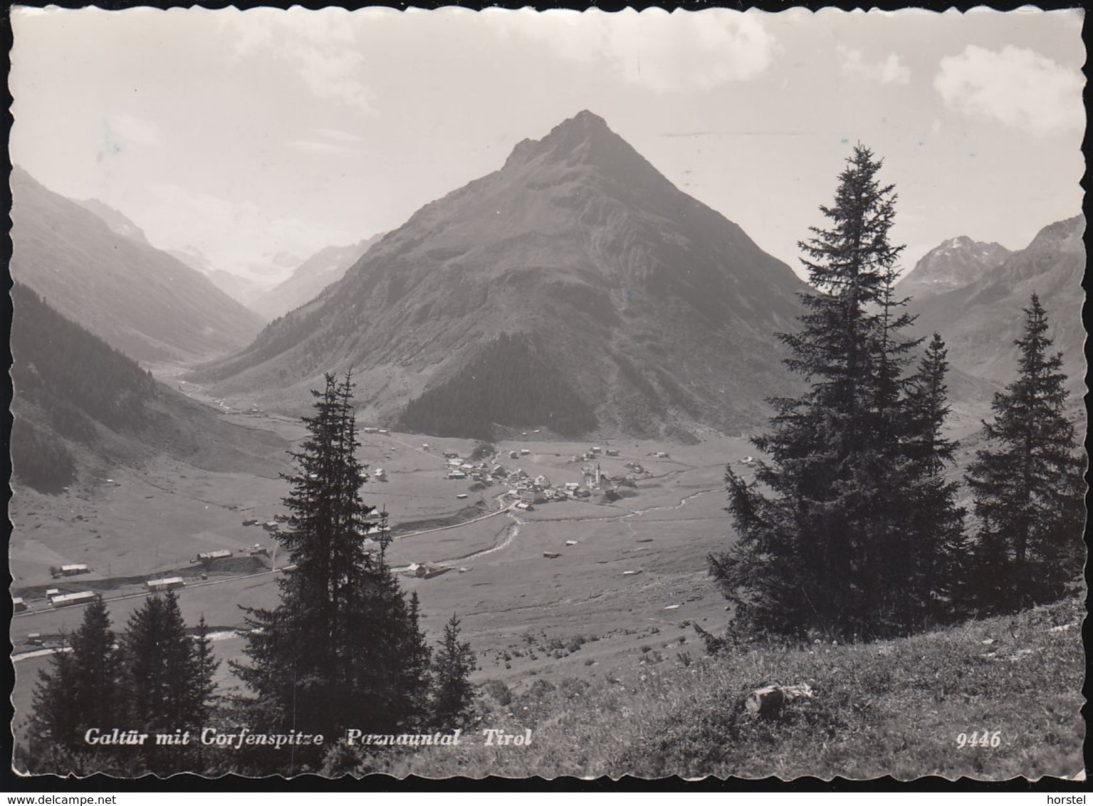 Austria - 6563 Galtür - Paznauntal Mit Gorfenspitze ( 50er Jahre Gel. ) - Galtür