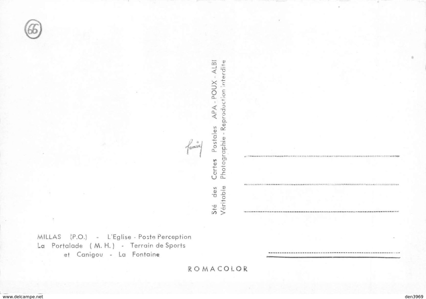 MILLAS - L'Eglise - Poste Perception - La Portalade - Terrain De Sports Et Canigou, Stade - La Fontaine - Millas
