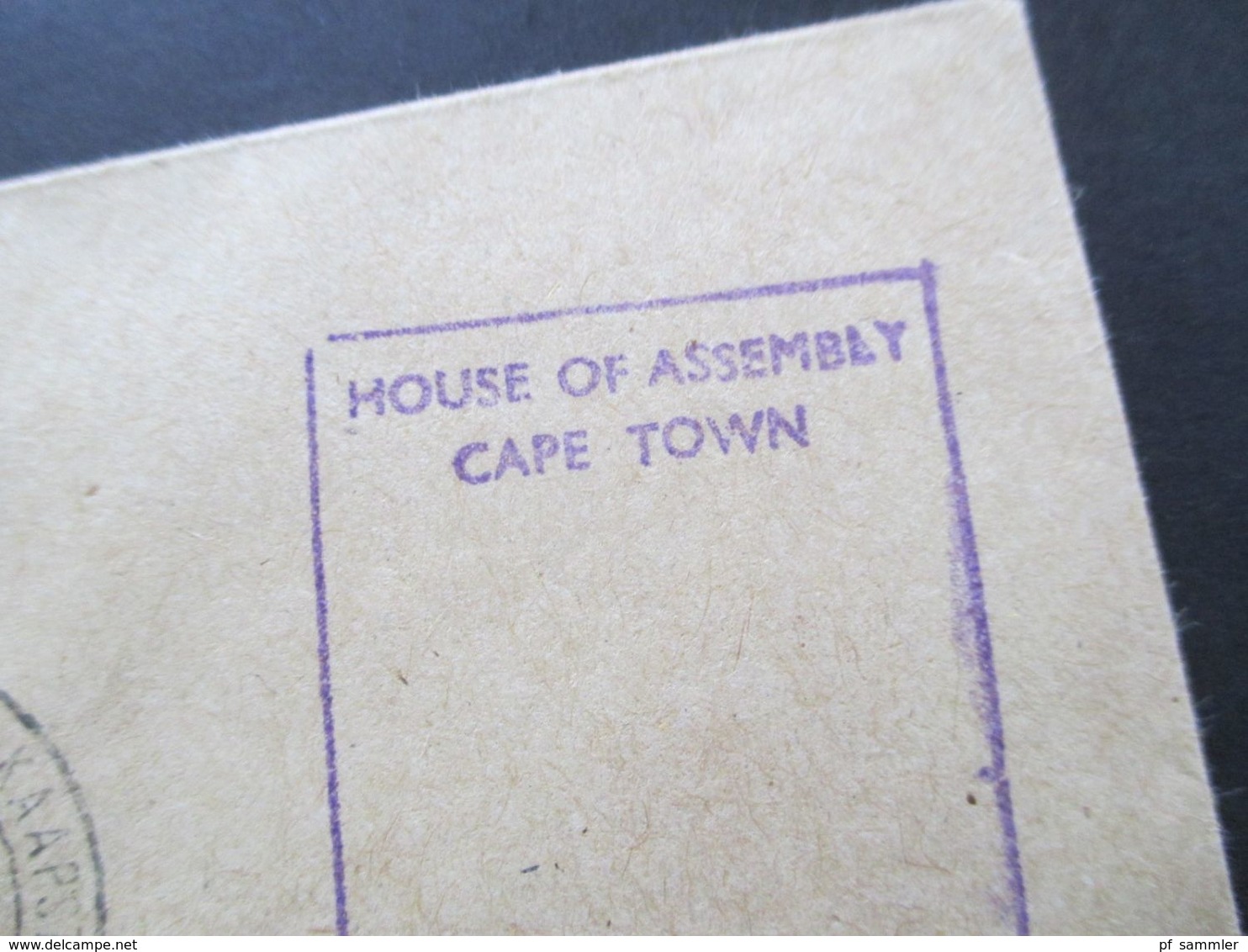 Südafrika 1978 Beleg Mit Stempel House Of Assembly Cape Town Volksraad Kaapstad U. Parliament Cape - Town - Briefe U. Dokumente