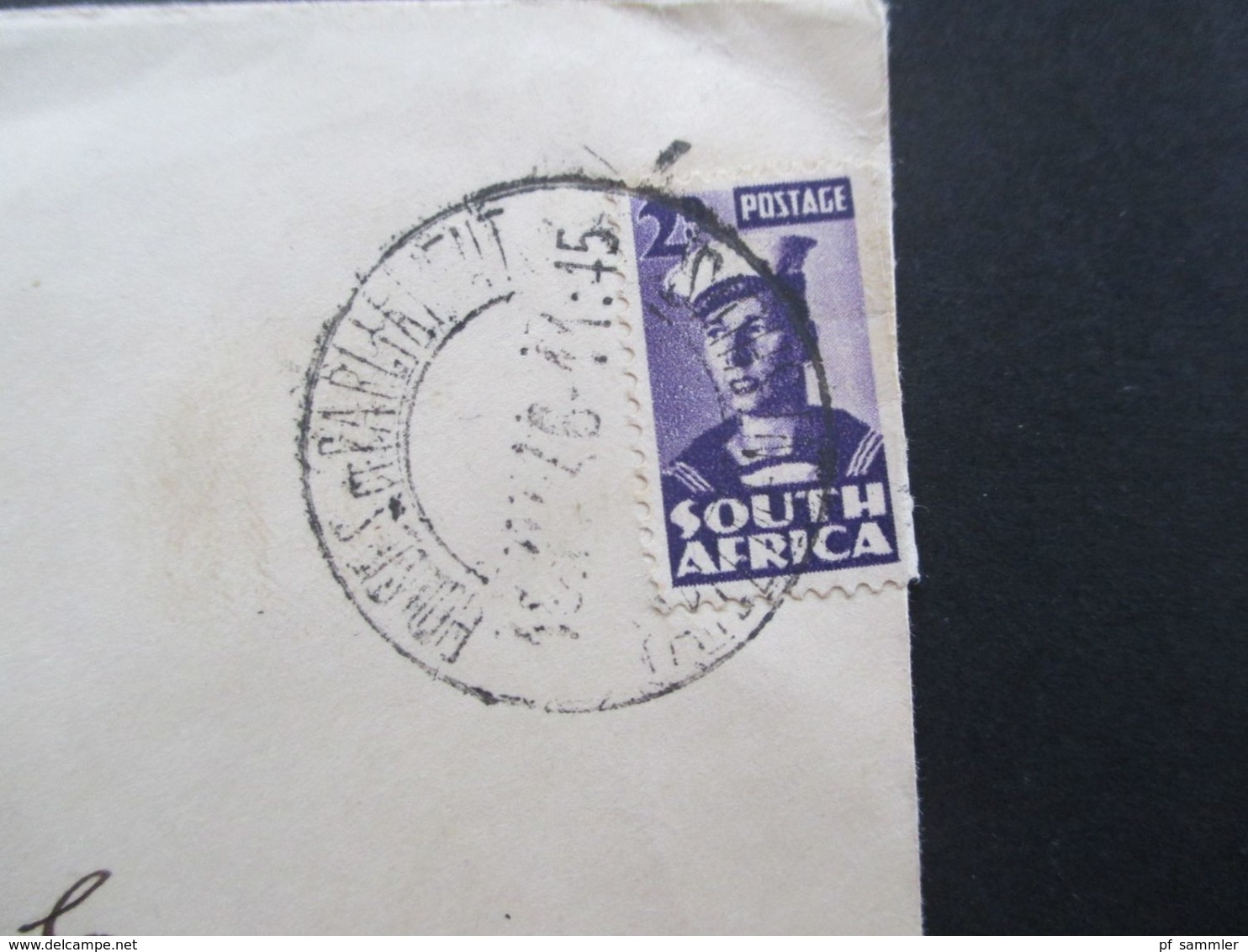 Südafrika 1945 ?!? Beleg Mit Wappen House Of Assembly Cape Town Und Stempel Houses Of Parliament - Briefe U. Dokumente