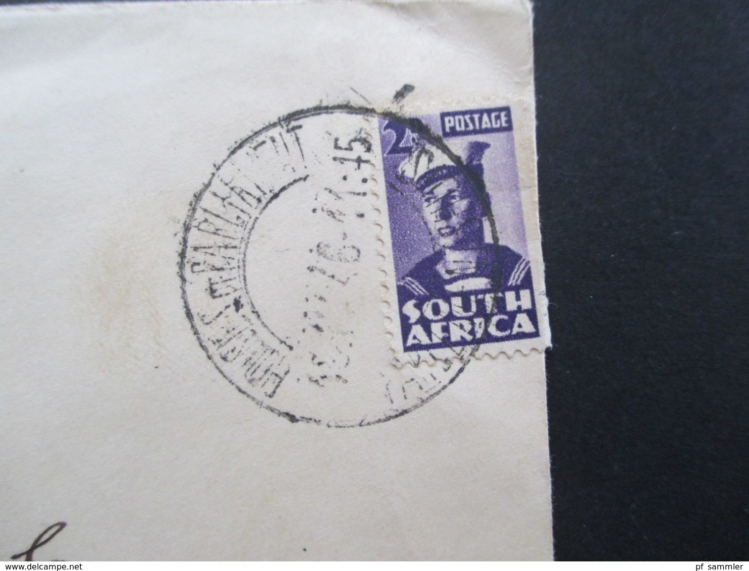Südafrika 1945 ?!? Beleg Mit Wappen House Of Assembly Cape Town Und Stempel Houses Of Parliament - Storia Postale