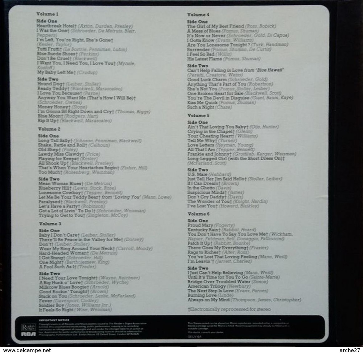 ELVIS PRESLEY - LP - 33T - Disque Vinyle - Coffret 6+1 Disques + 1 Livret - Createst Hits - Rock