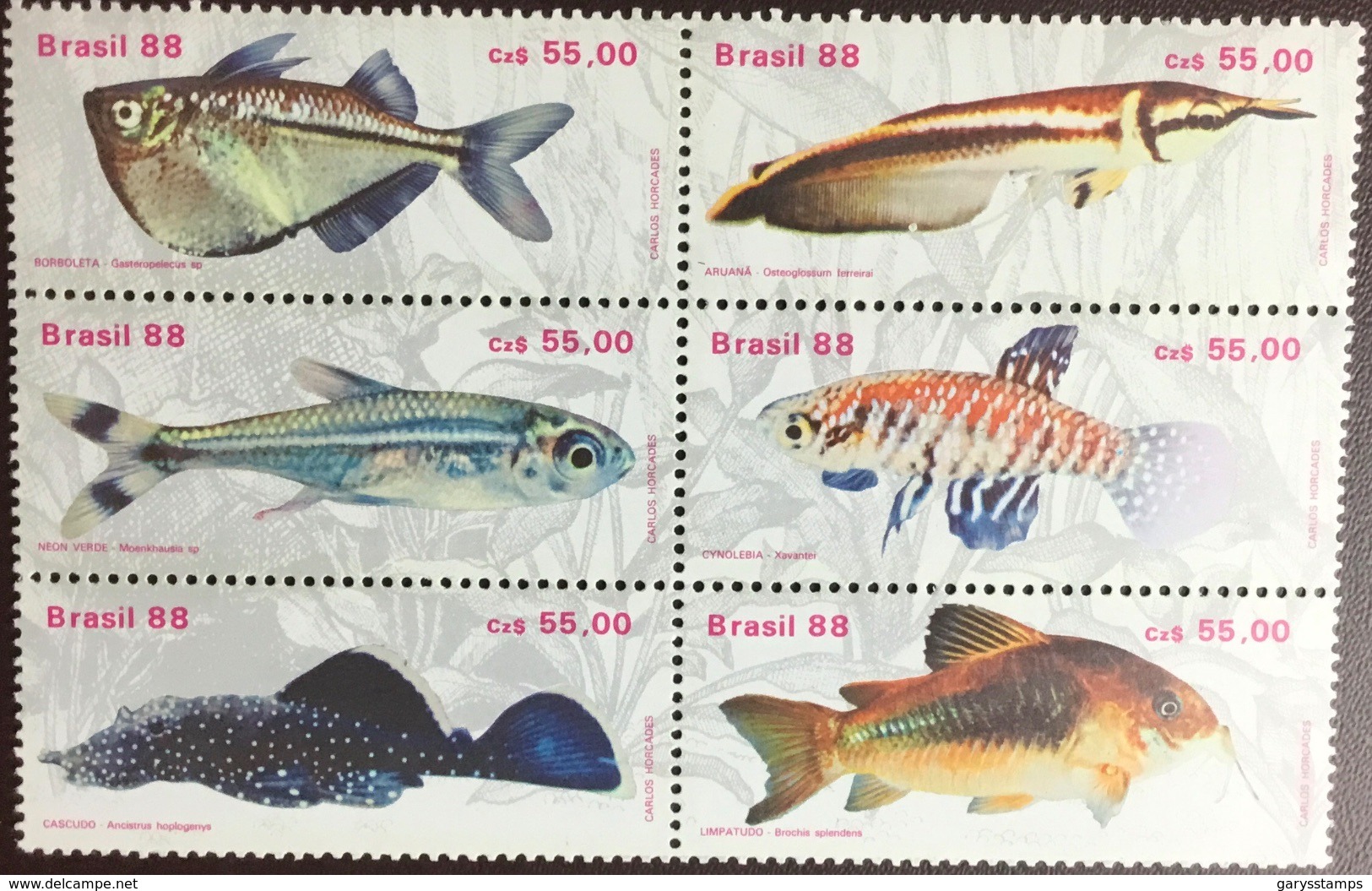 Brazil 1988 Freshwater Fish MNH - Fishes