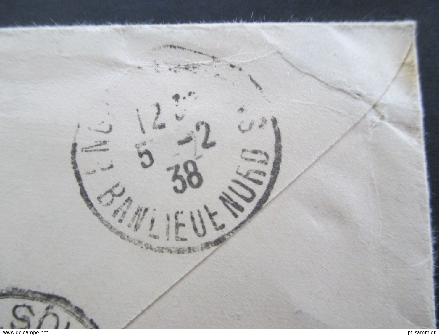 Australien 1937 Einschreiben Parliament House Brisbane Queensland Registered Nach Frankreich Tückseitig 4 Stempel - Lettres & Documents