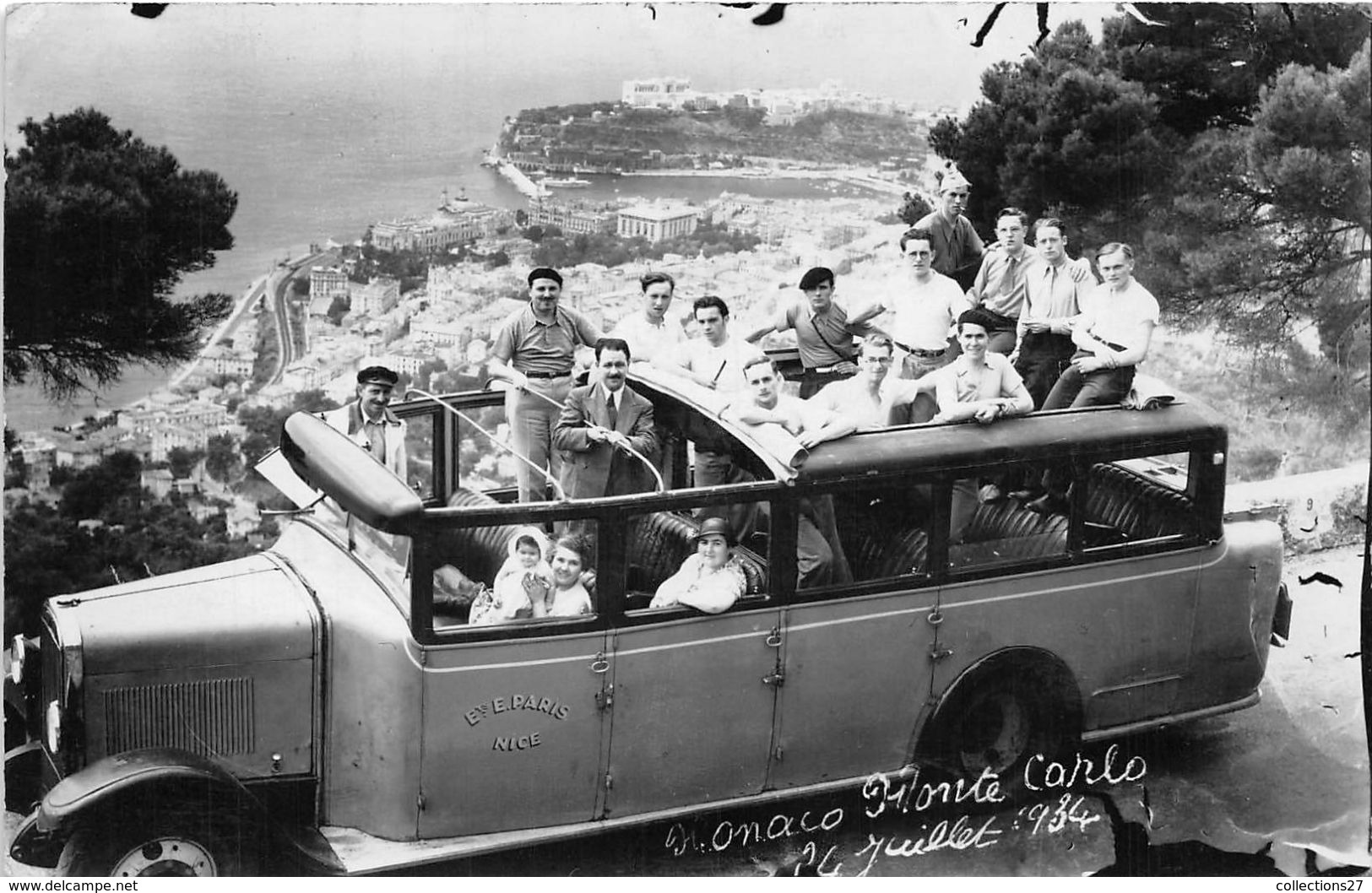 BUS-AUTOCARS-CARTE-PHOTO,MONACO, MONTE CARLO - Buses & Coaches