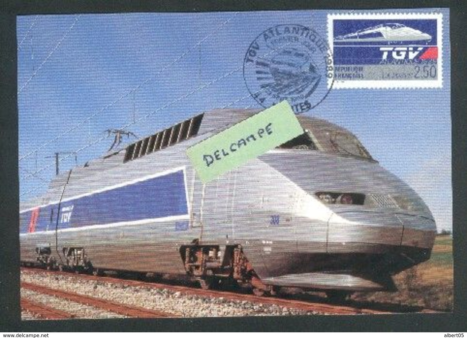 TGV Atlantique  - Mise En Service Commercial Le 24 Septembre 1989 - Seignelay