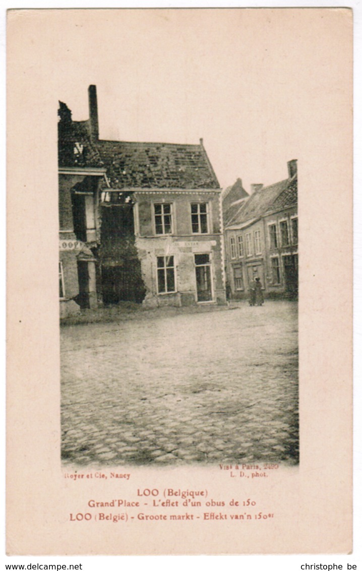 Lo, Loo Grote Markt, Effect Van Een 15 Ponder (pk67443) - Lo-Reninge