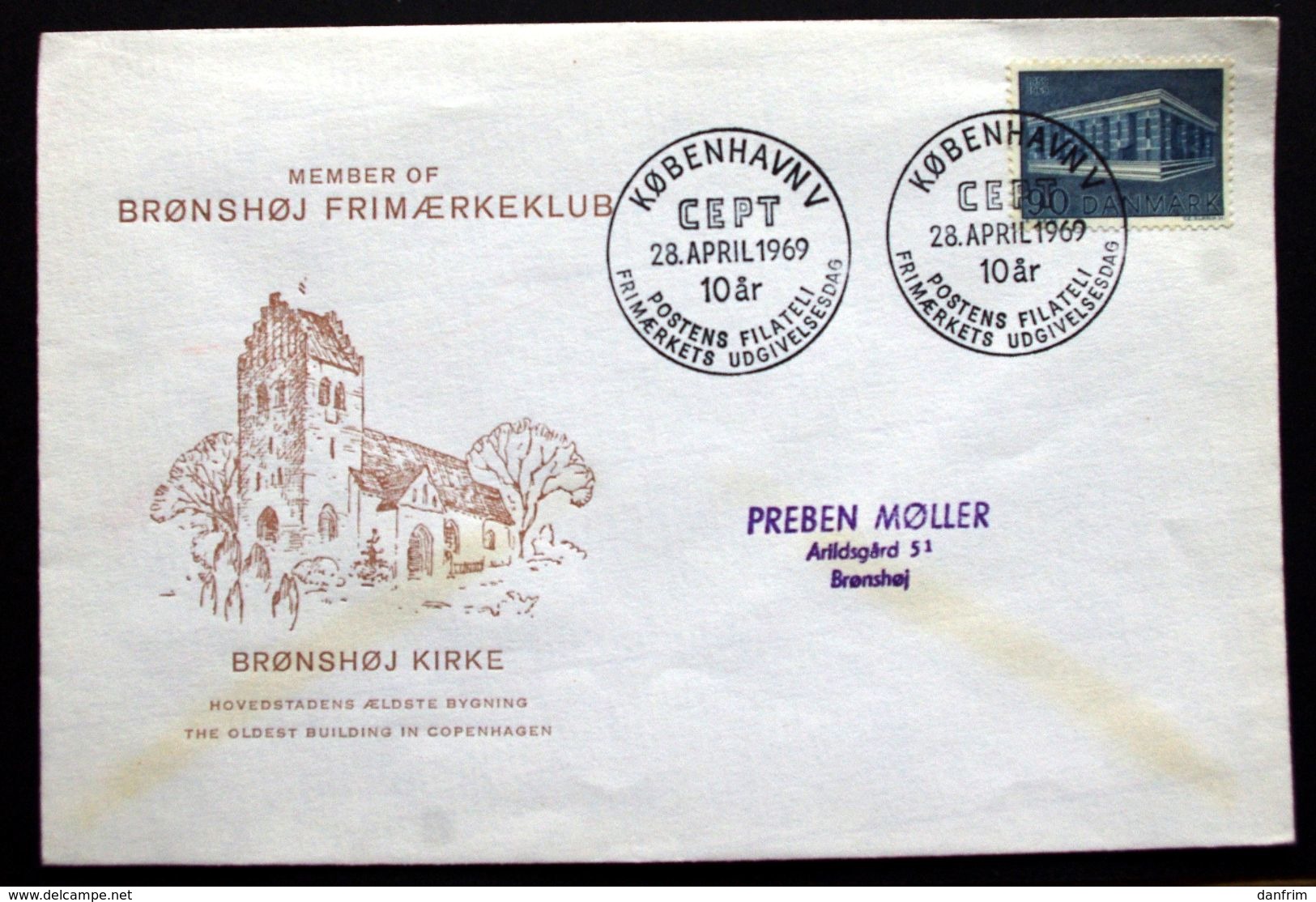 Denmark 1969   CZ. Slania FDC   EUROPA   MiNr. 479  ( Lot  Ks  ) - FDC