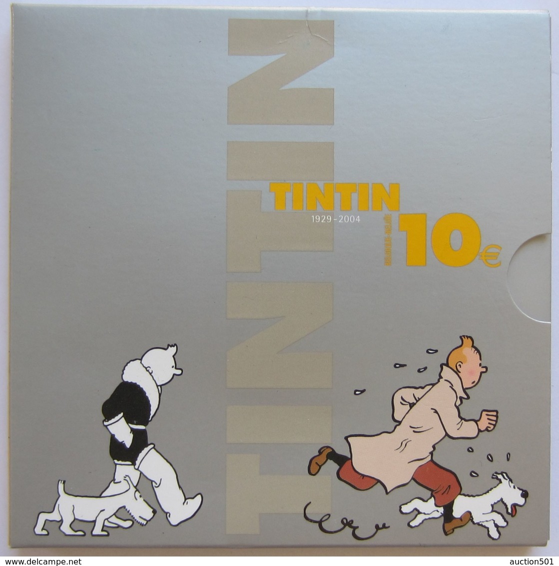 28259g  HERGE -  TINTIN 10 EURO - 2004 - Ag18.75g - Other & Unclassified