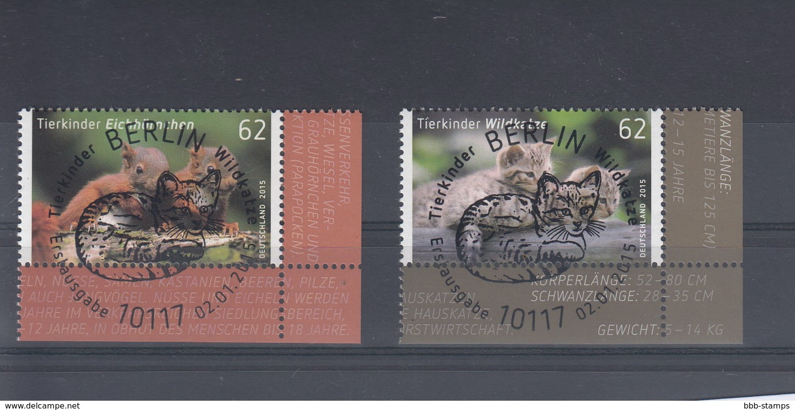 Bund Michel Kat.Nr. Gest 3124/3125 SSr - Used Stamps