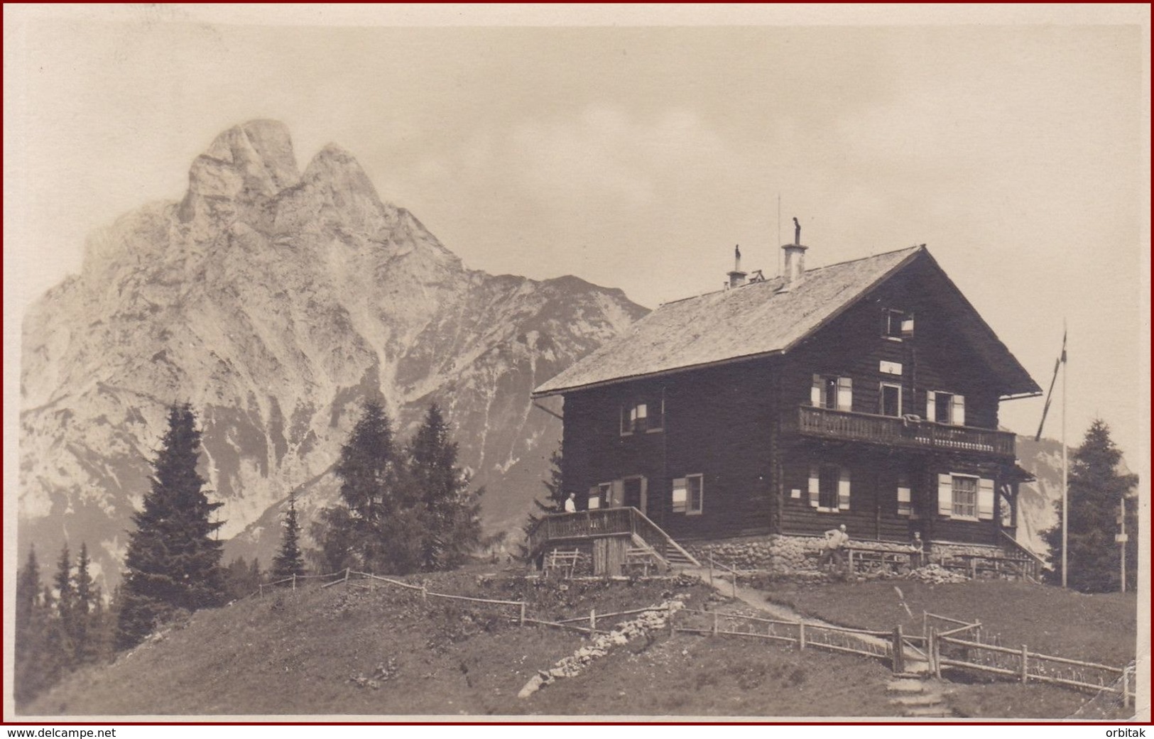 Mödlinger Hütte * Mit Reichenstein, Berghütte, Alpen * Österreich * AK2819 - Liezen
