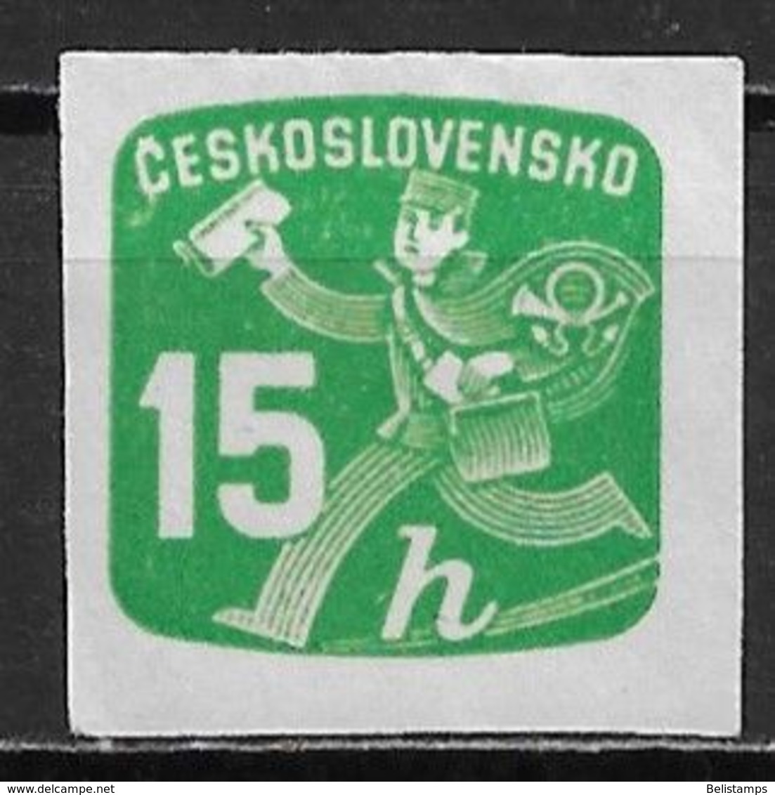 Czechoslovakia 1945. Scott #P29 (M) Newspaper Delivery Boy - Newspaper Stamps