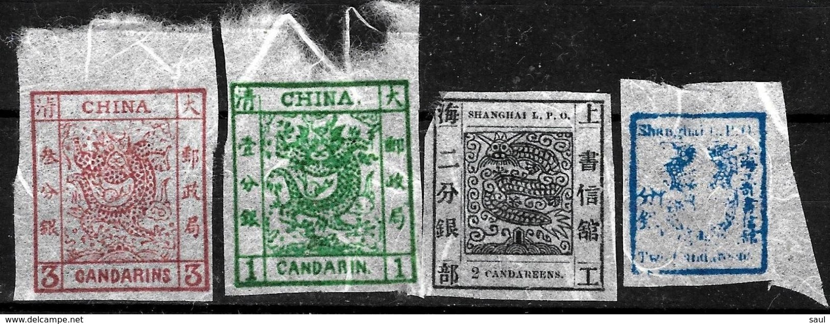 736 - CHINA + SHANGAI - 1878 - FORGERIES, FALSES, FALSCHEN, FAKES, FALSOS - Collections (sans Albums)