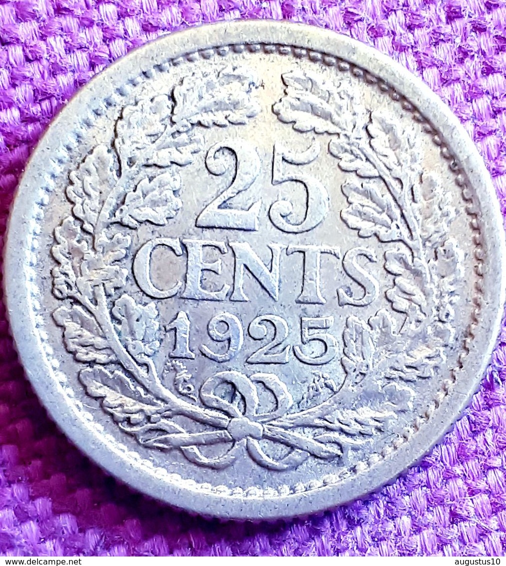 NEDERLAND ; RARE 25 CENT 1925 KM 146 Vf/XF - 25 Centavos